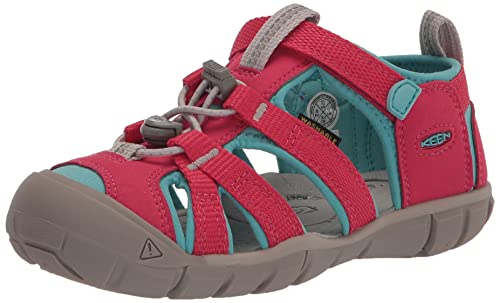 KEEN Seacamp 2 CNX Closed Toe Sandals, Azalea/Ipanema, 2 US Unisex Big Kid