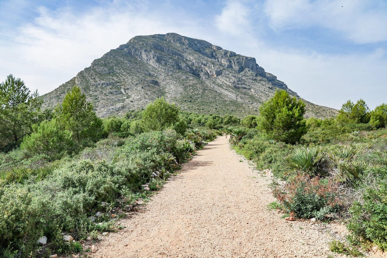The PR CV355 walking trail on Montgo Massif Parque Natural in Javea / Xabia
